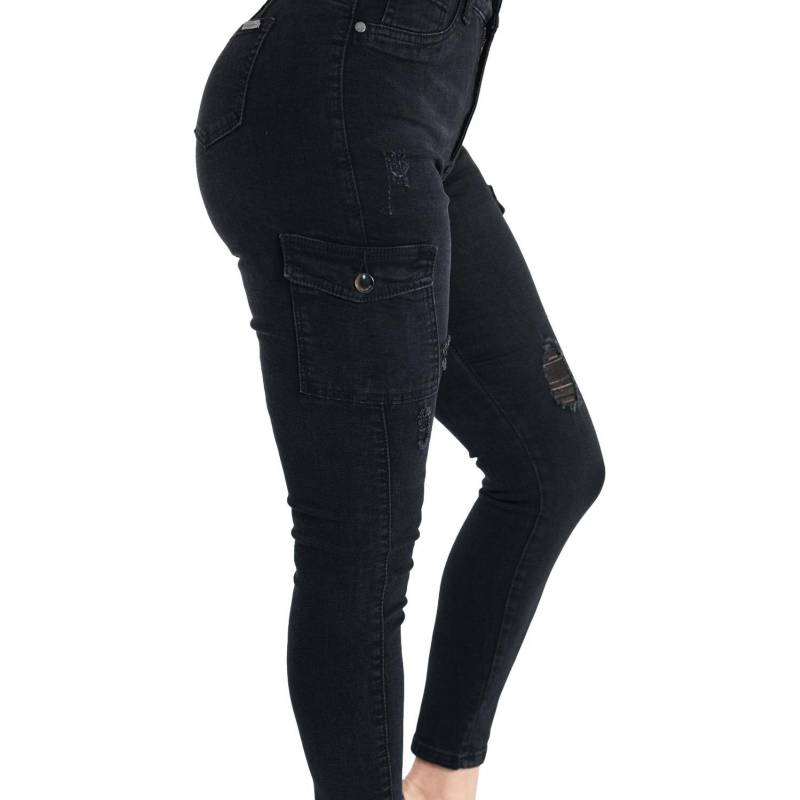 GENERICO Jeans Cargo Mujer Negro falabella.com