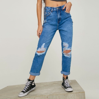 AMERICANINO Americanino Jeans Flare Tiro Alto Algodón Mujer