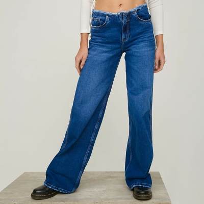 AMERICANINO Americanino Jeans Flare Tiro Alto Algodón Mujer