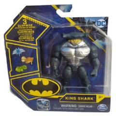 BATMAN - Batman - Figura King Shark Bat Tech de 10 Cm