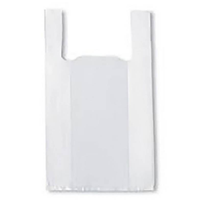 GENERICO - Bolsas Tipo Camiseta Plástica 45X55 Blanco 500 U