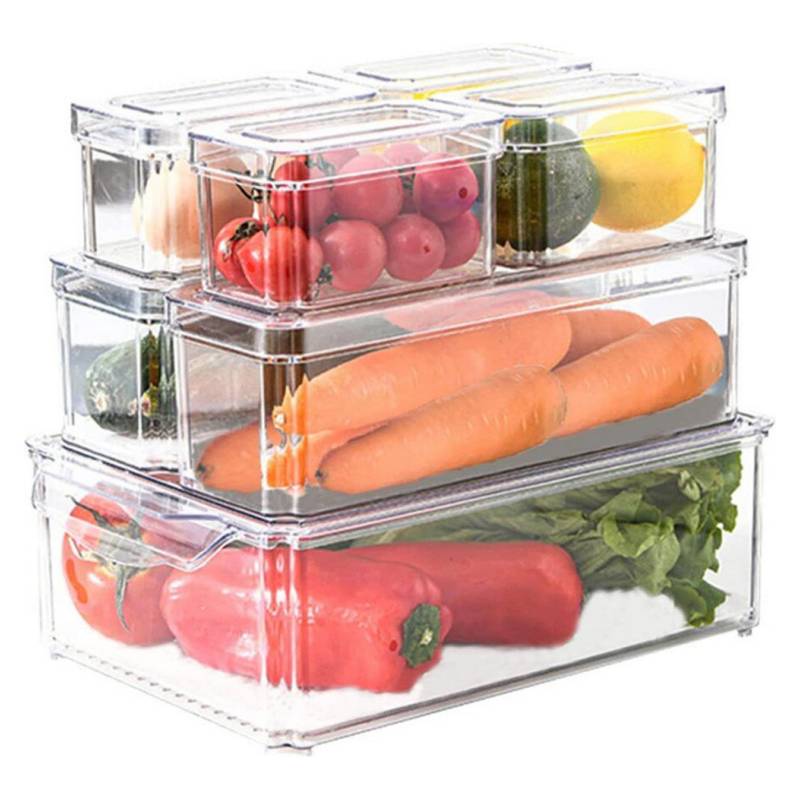 CASATUA - Contenedores Alimento Organizar Refrigerador Set 7