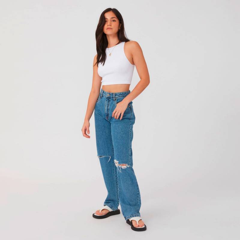 COTTON ON Jeans Straight Petite Tiro Medio Mujer Cotton On