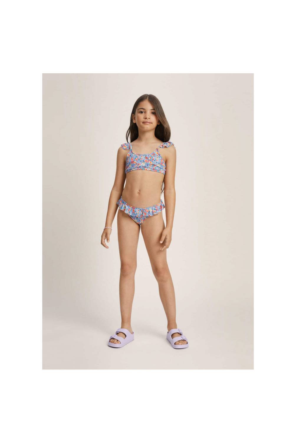 MANGO KIDS Bikini Flores Volante Ni a Mango Kids falabella