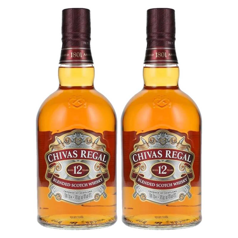 CHIVAS REGAL - Whisky Chivas Regal 12 Años X 2 Unidades  Litro