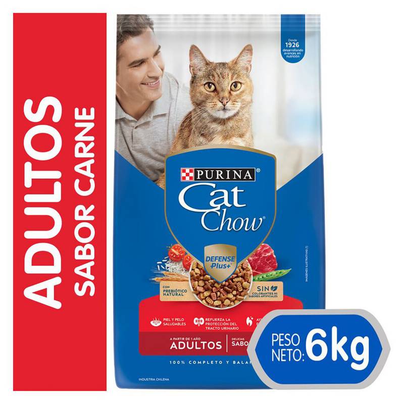 CAT CHOW - Pack Alimento Seco Gato Cat Chow Adulto Carne