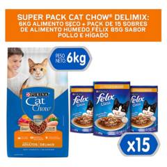 CAT CHOW - Super Pack Gato Cat Chow Adulto Delimix