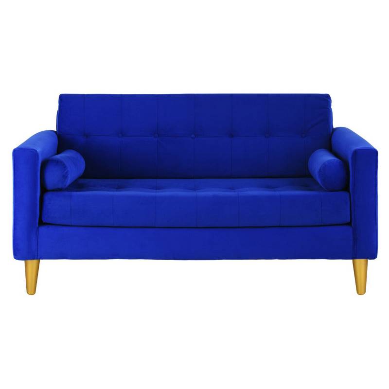 BODEVIR Sofa Retro 3C Felpa 01 Azul Rey | Falabella.com