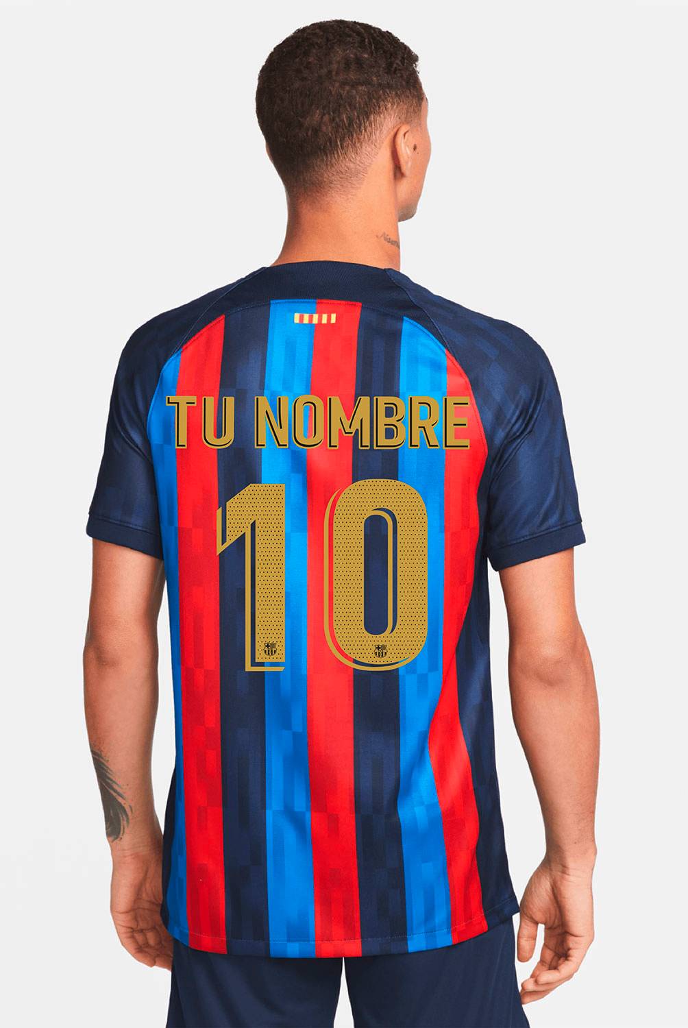 Nike - Camiseta de Fútbol Personificable FC Barcelona Local Hombre Nike