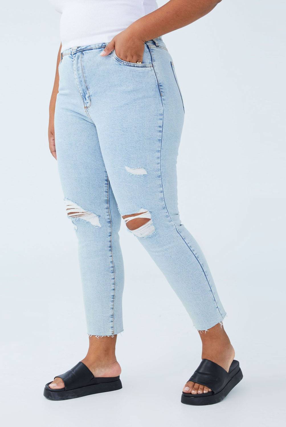 COTTON ON - Jeans Skinny Tiro Alto Mujer Cotton On