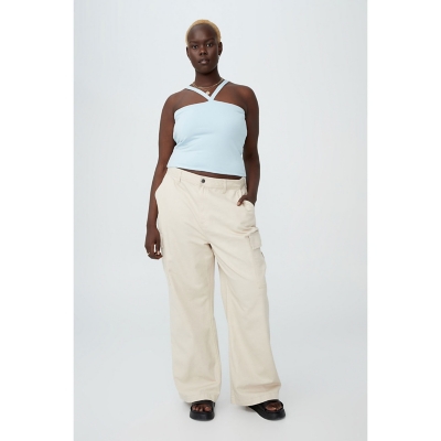 Pantalon Cargo Mujer Negro