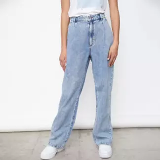 ONLY - Jeans Algodón Wide Leg Tiro Alto Mujer Only