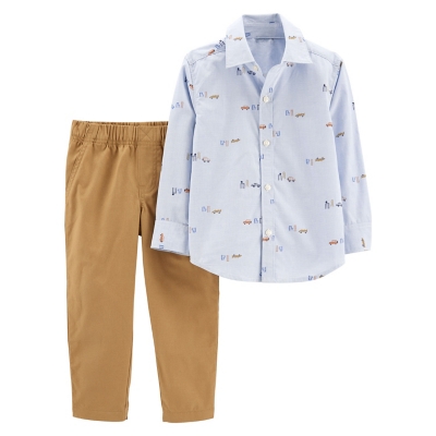 Carter´s conjunto 2 Piezas Camisa Y Pantalon  Niño