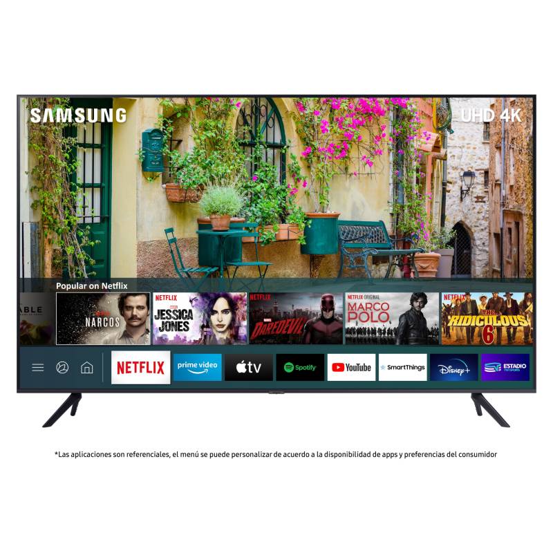 SAMSUNG - LED Samsung 60" AU7000 4K UHD Smart TV