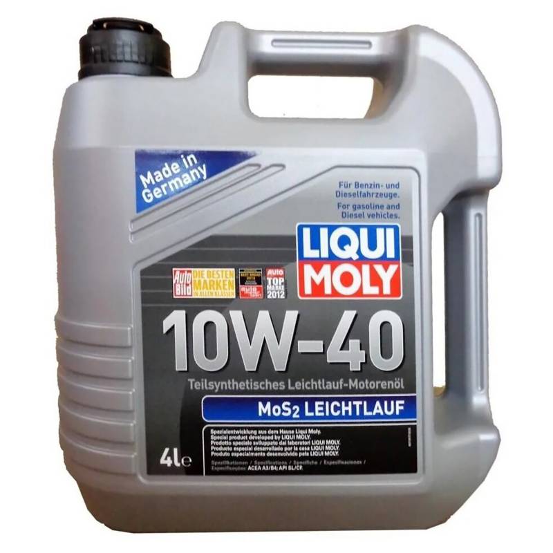 LIQUI MOLY - Aceite de Motor 10W40 Liqui Moly Mos2 Leichtlauf
