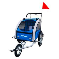 KIDSCOOL - Carro Jogger Y Trailer Azul Kidscool