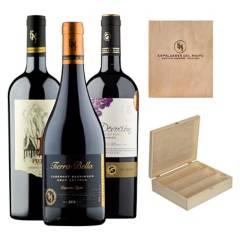 ESPALDARES - Pack X 3 Vinos  Gran Reserva Incluye Caja Madera