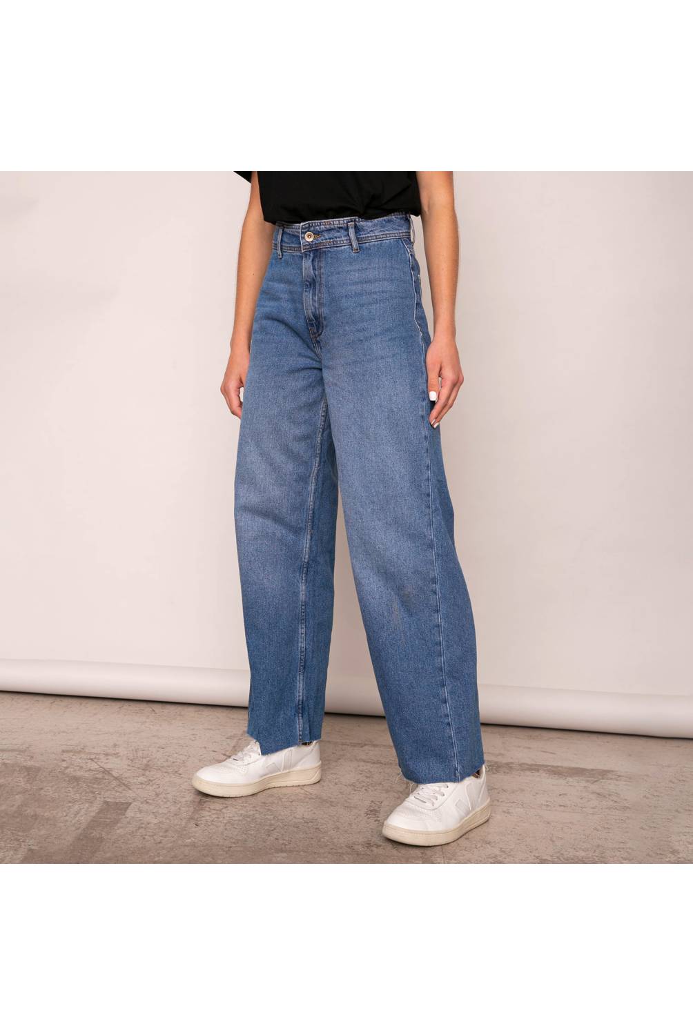 ONLY Jeans Tiro Alto Algodón Mujer Only