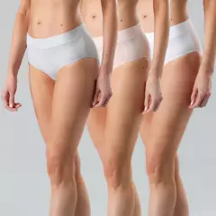 FLORES - Calzón Pack Bikini Mujer Flores