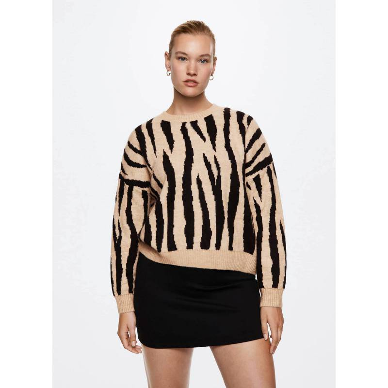MANGO - Mango Sweater Animal Print Zebra Mujer