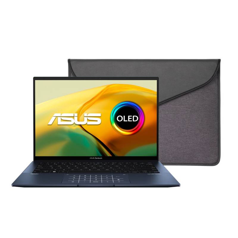 ASUS - Notebook Asus Zenbook 14 OLED UX3402 Intel Core i7 Intel Iris Xe 16GB RAM 512GB SSD 14" 2.8K 90Hz