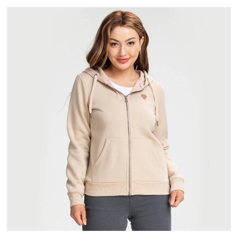 FASHION S PARK Poler n Hoodie Mujer Taupe falabella