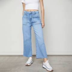 AMERICANINO - Jeans Culotte Tiro Medio Mujer Americanino