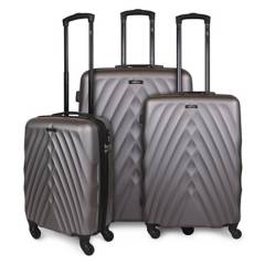 KENNETH COLE NEW YORK - SET MALETAS KENNETH COLE QUEENS SILVER LMS