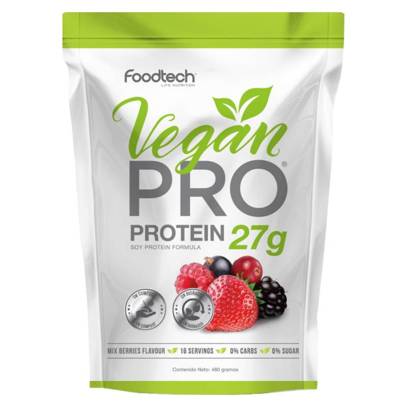 FOODTECH - Vegan Protein Mixed Berries 1LB
