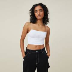 COTTON ON - Crop Top Tirantes Mujer Cotton On