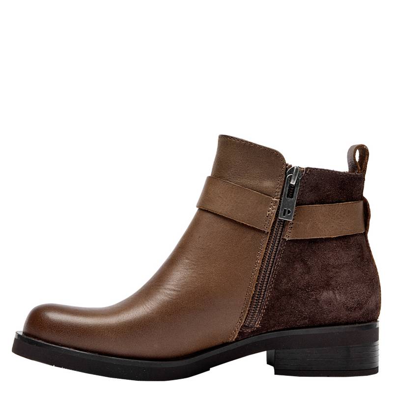 POLLINI Botin Mujer Cuero Caf Pollini falabella