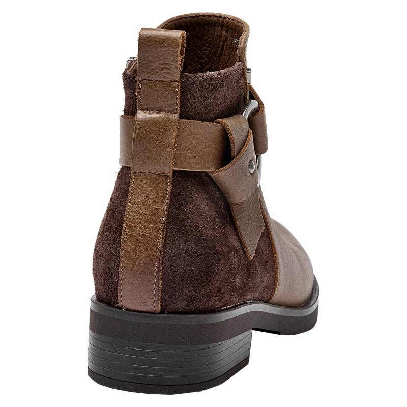 POLLINI Botin Mujer Cuero Caf Pollini falabella