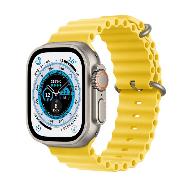 APPLE - Apple Watch Ultra (49mm, GPS+Cellular) - Titanio - Correa Ocean