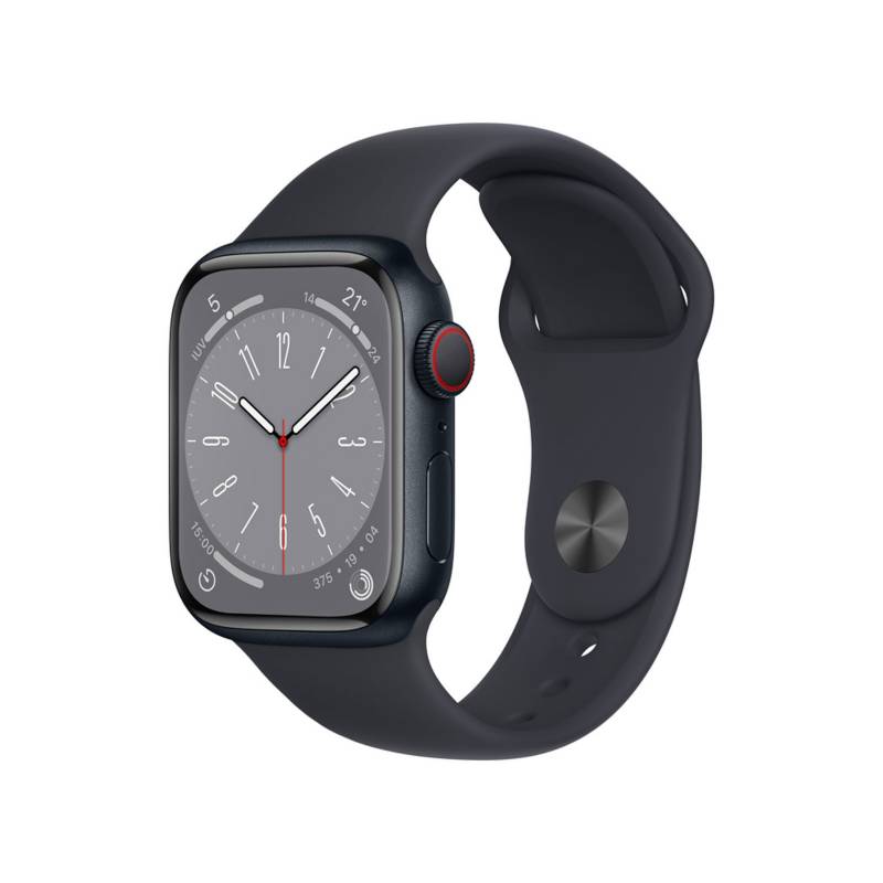 APPLE - Apple Watch Series 8 (41mm, GPS + Cellular) - Caja de Aluminio