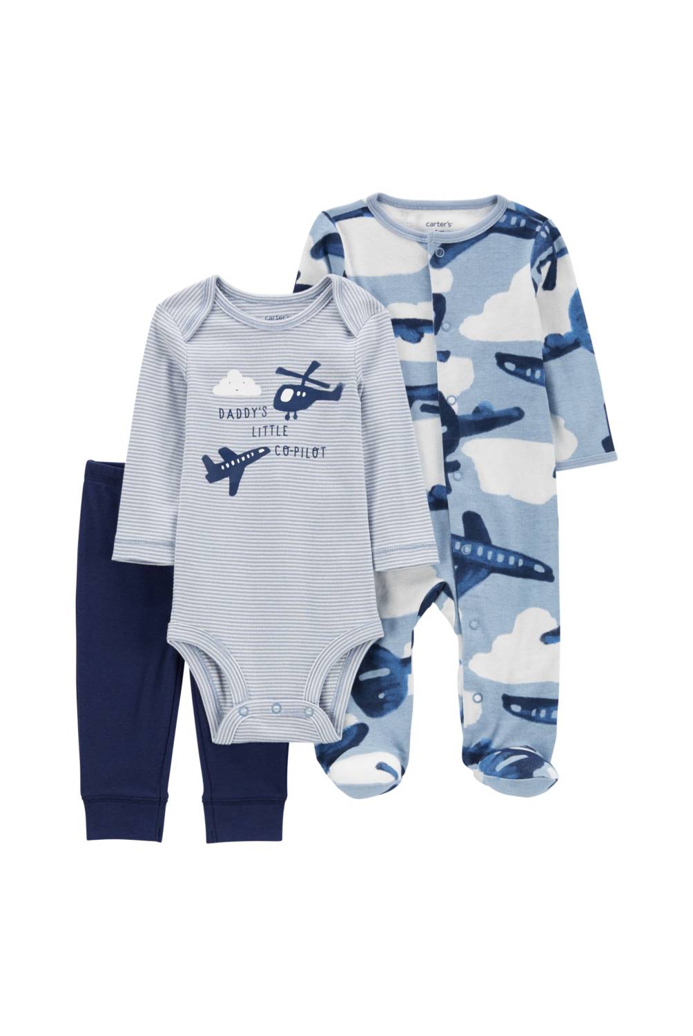 Ropa Para Bebé Carter´s Conjunto 3 Pijamas 6-9 Meses