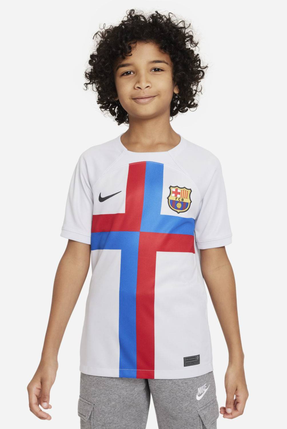 NIKE - Camiseta De Fútbol Fc Barcelona Niño Nike