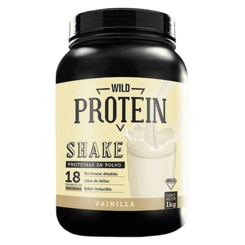 WILD FOODS - Whey Shake Proteína En Polvo  Vainilla 1Kg