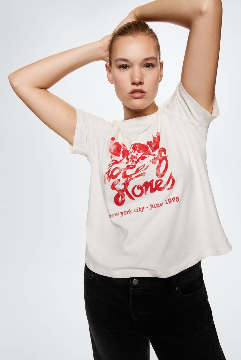 MANGO/Mango Camiseta Rolling Stones Mujer Tienda