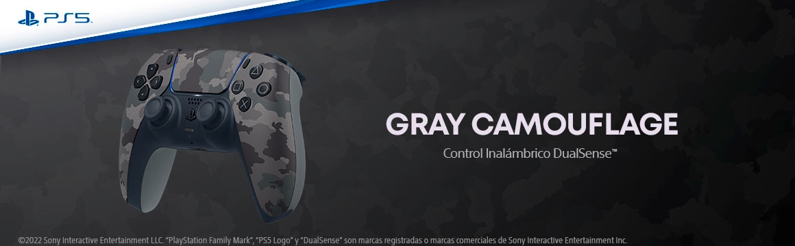 CONTROL INALÁMBRICO DUALSENSE GRAY CAMOUFLAGE PS5