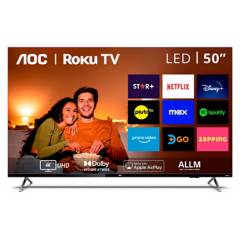 AOC - Led 50" 4K UHD Smart TV Roku Aoc