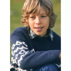 MANGO KIDS - Sweater Punto Estampado Niño Mango Kids