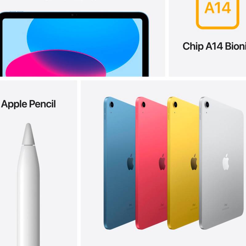 APPLE Apple iPad 10,9 (Wi-Fi, 64GB, 10a Generación) - Azul