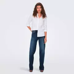 ONLY - Jeans Recto Tiro Alto Mujer Only
