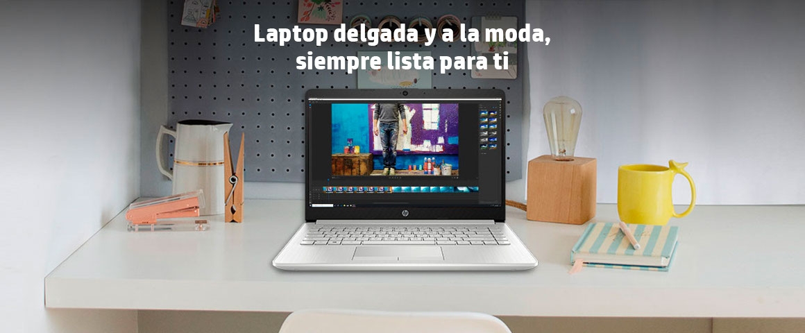 Notebook HP 14-cf2533la - Laptop delgada y a la moda, siempre lista para ti