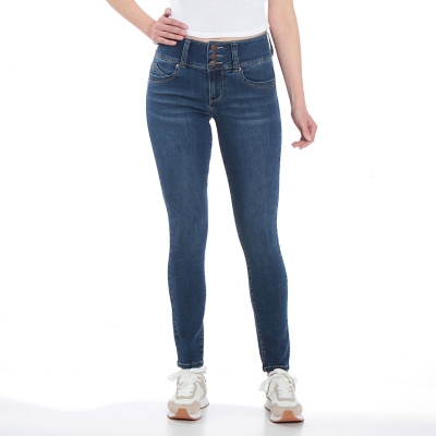 Jeans Skinny Tiro Alto Mujer Wados