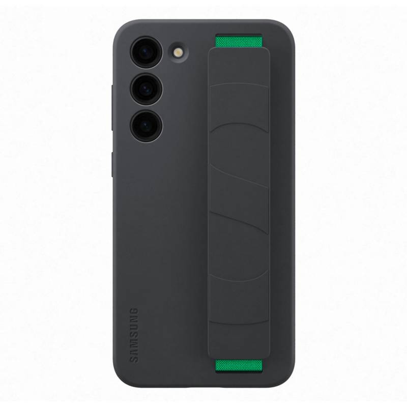SAMSUNG - Galaxy S23+ Silicone Grip Case Black
