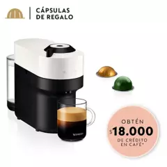 NESPRESSO - Cafetera Vertuo Pop Blanca Nespresso