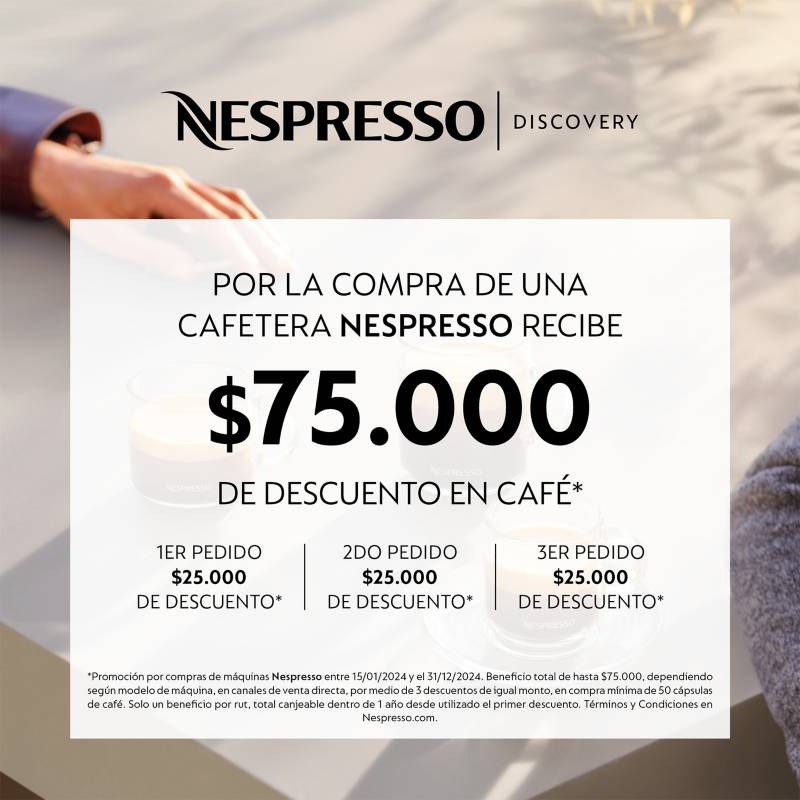 NESPRESSO Cafetera Vertuo Pop Blanca Con Espumador de Leche Nespresso