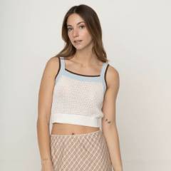 COTTON ON - Crop Top Crochet Algodón Mujer Cotton On