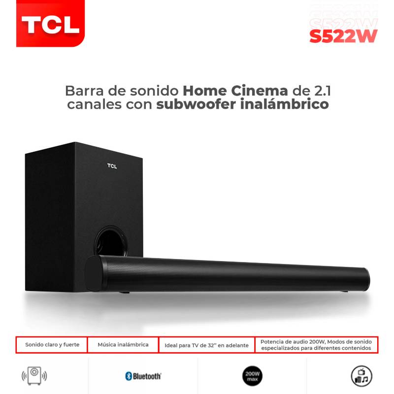 TCL - Soundbar TCL S522W